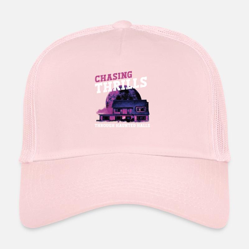 Horreur Paranormal Maison hantée effrayant Halloween Casquette trucker 