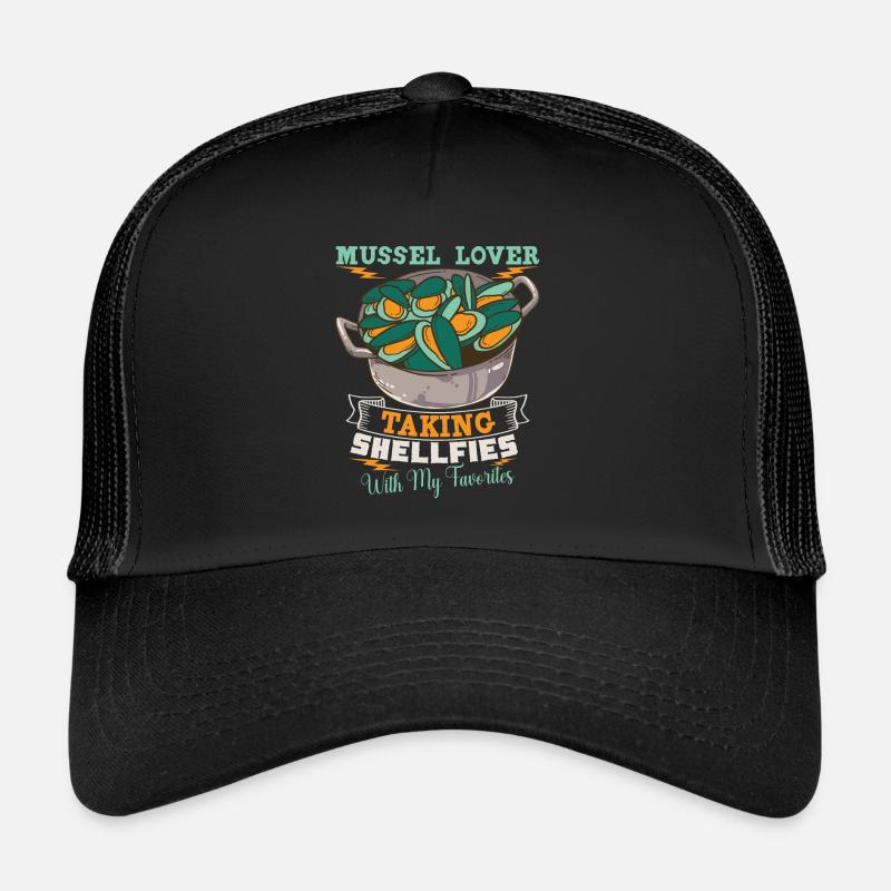 Mussels Seafood Shellfish Trucker Cap