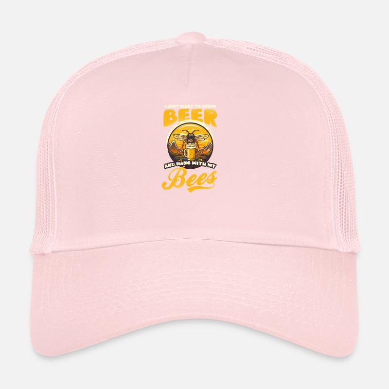 Beekeeper Drink Beer Hang With Bees Trucker Cap
