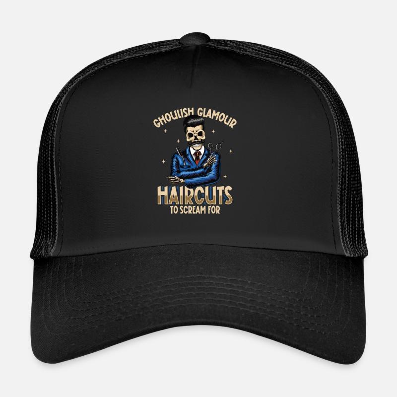 Horror Spooky Friseur Friseur Haar Trucker Cap