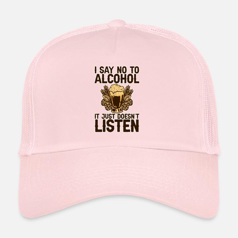 Je dis non à l’alcool ça n’écoute pas 2 Casquette trucker 