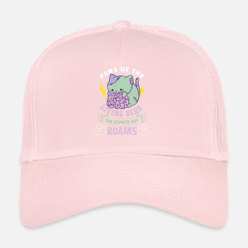 Zombie-katze Untote Kitty Horror Meow Creepy Trucker Cap
