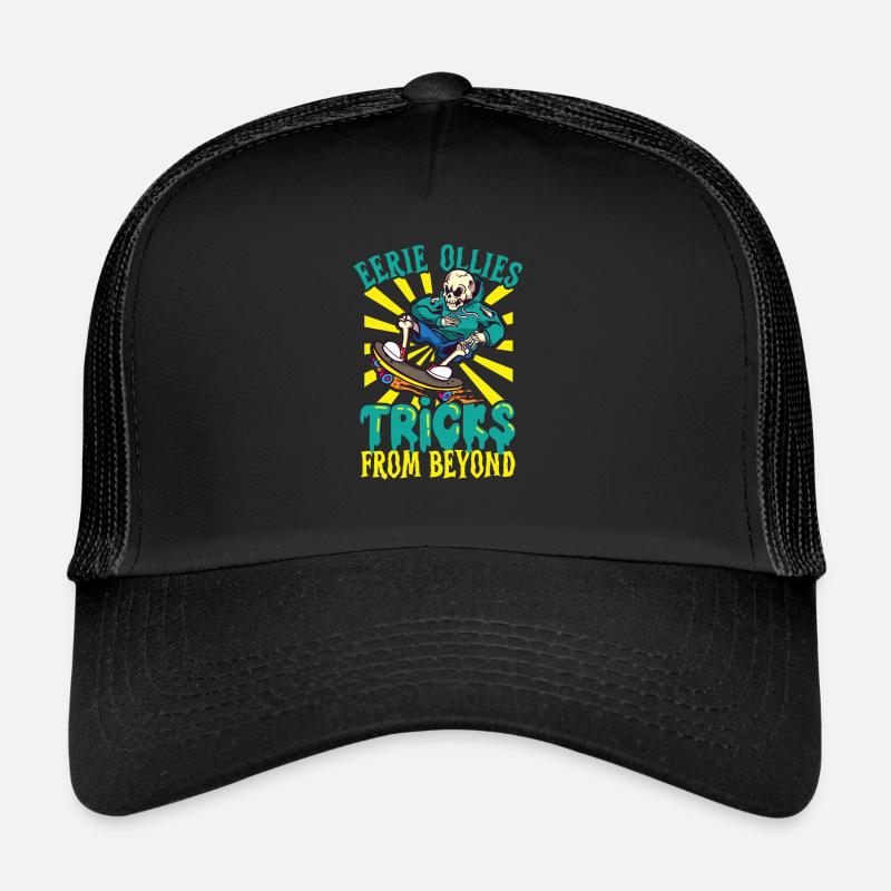 Horror Skateboarder Halloween Skateboard Cadeau Casquette trucker 