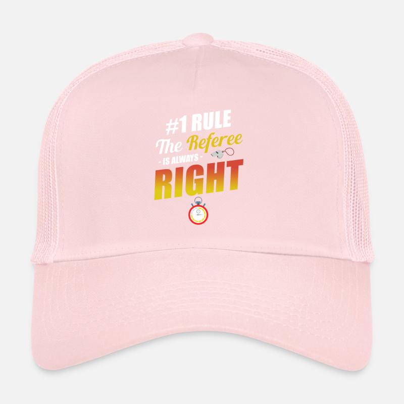 #1 Règle : L’arbitre a toujours raison : Casquette trucker 