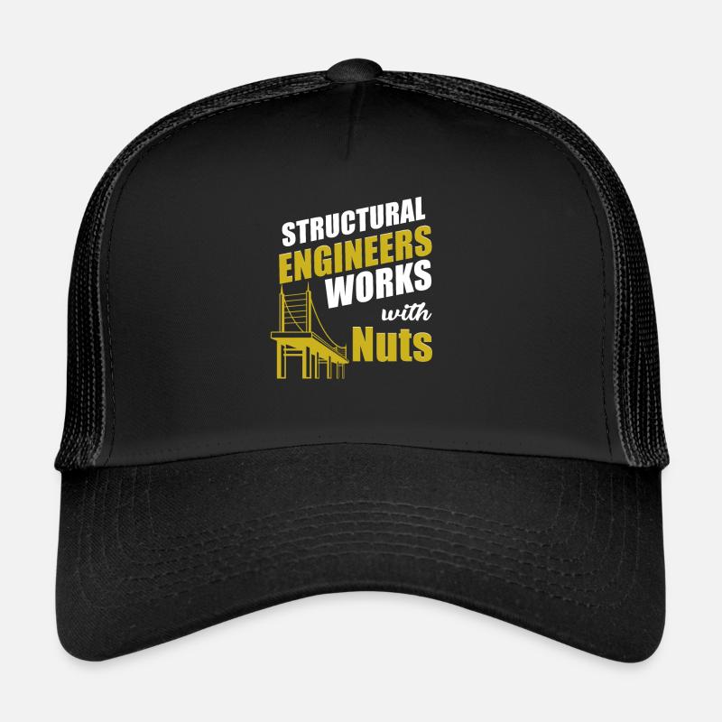 Bauzimmermann Statiker Arbeiten Mit Muttern Trucker Cap