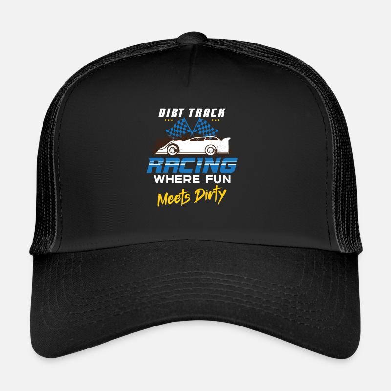 Dirt Track Racing Course rapide et sale Course de fans de course Casquette trucker 