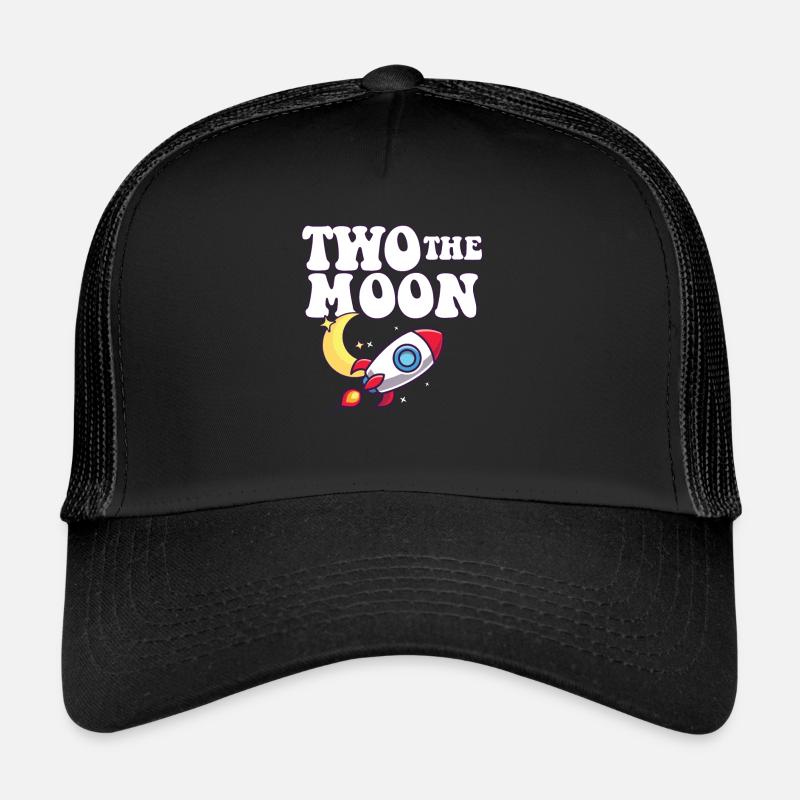 Outer Space 2nd Birthday Party Theme Two The Moon Trucker Cap