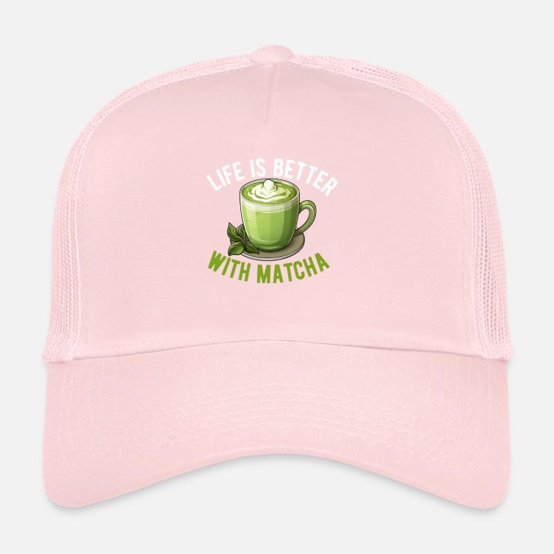 Matcha Tea Latte Lover Pour Thé Vert Matcha Drôle Casquette trucker 
