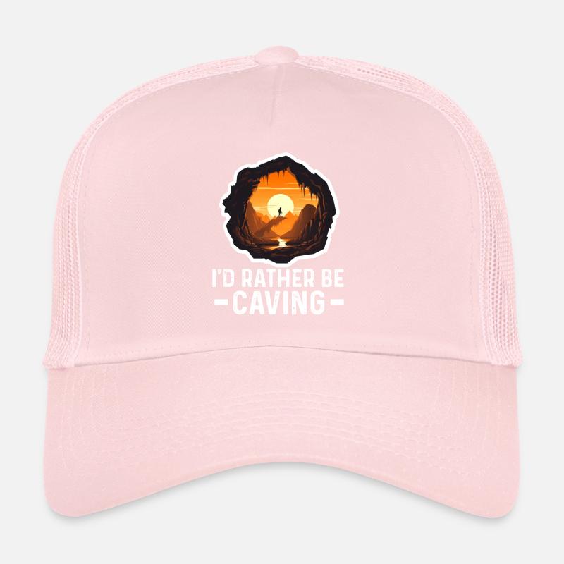 Caving Spelunking For Cave Men Women Funny Trucker Cap