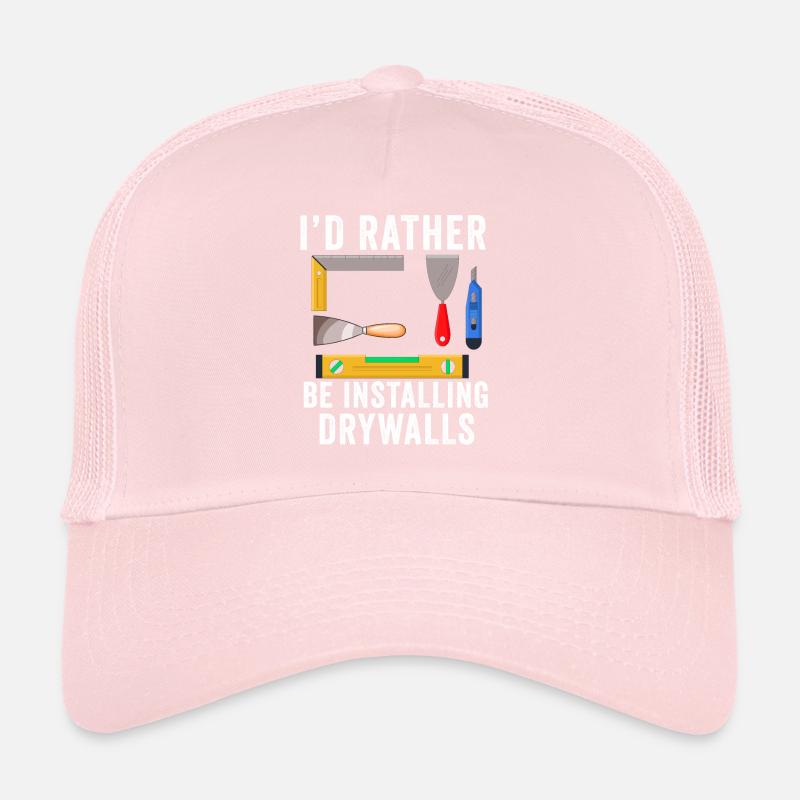 Installateur de cloisons sèches Plaquiste Finisseur de cloisons sèches Casquette trucker 