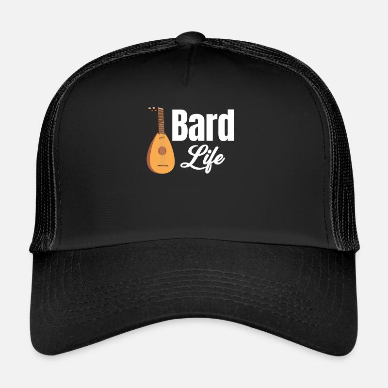 Bard Life, Lute Player, String Musician, Mandolinist Trucker Cap
