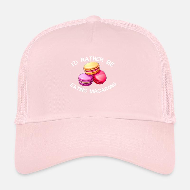 Macarons Biscuits Boulanger Dessert Français Drôle Casquette trucker 