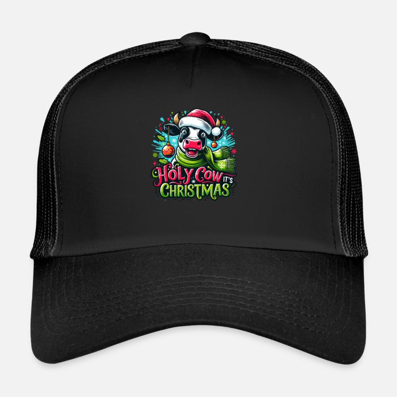 Vache sacrée son Noël I vache de Noël Casquette trucker 