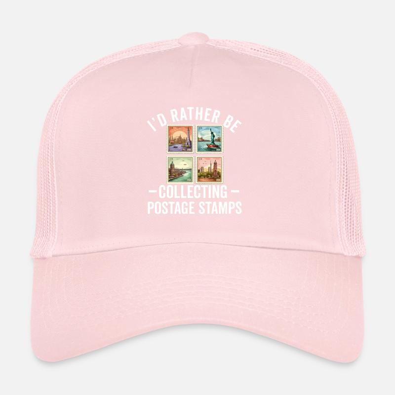 Stamp Collector Postage Stamping Philatelist Men Trucker Cap