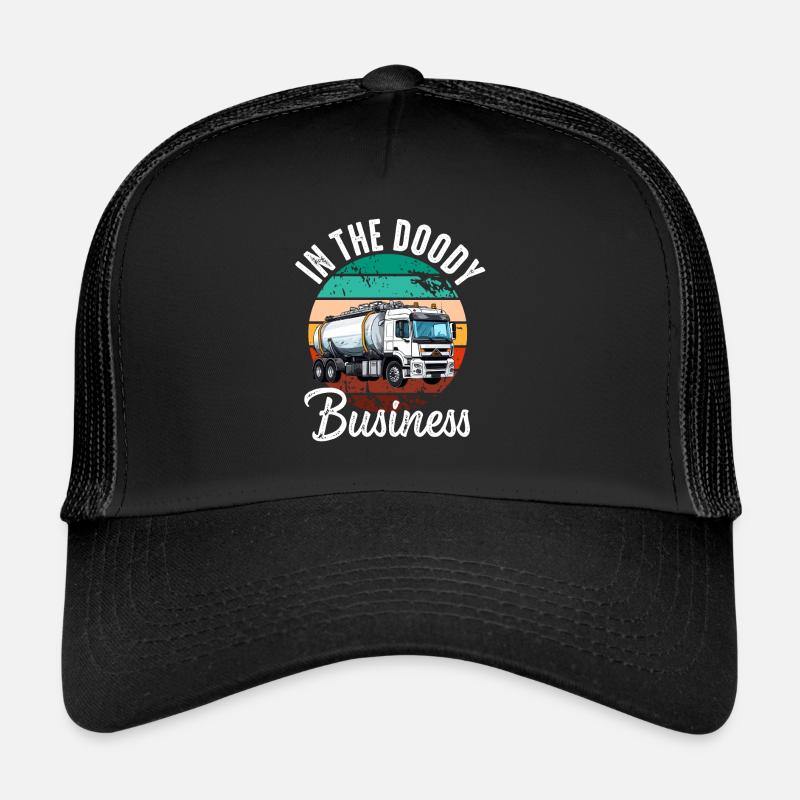 Installateur de système d’égout de pompe de pompe de fosse septique Casquette trucker 