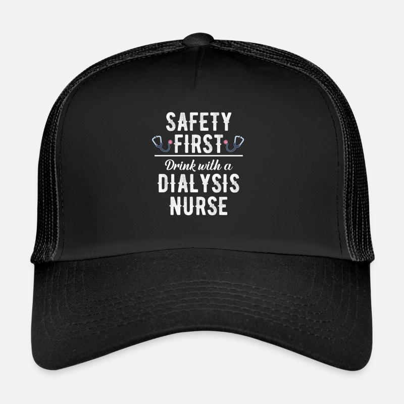 Boire un verre avec une infirmière en dialyse Casquette trucker 