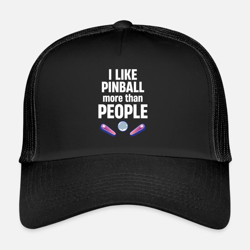 J’aime le flipper plus que les amateurs de flipper Casquette trucker 