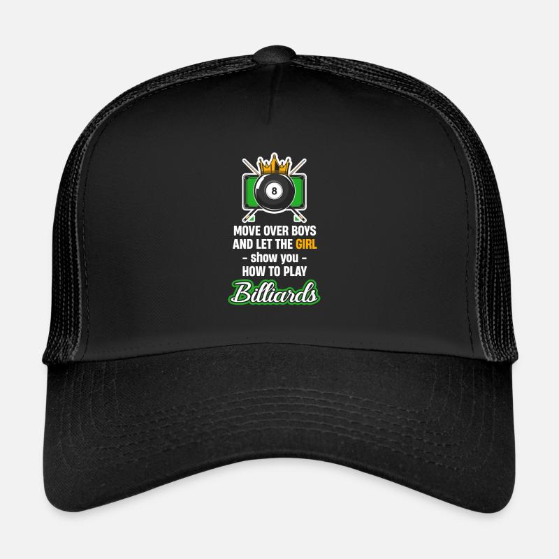 Bewegen Sie Sich Über Jungs Und Lassen Sie Sich - Trucker Cap - Schwarz/Schwarz