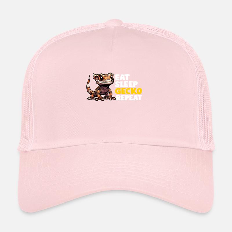 Crested Gecko Men Women Lizard Eyelash Gecko Trucker Cap