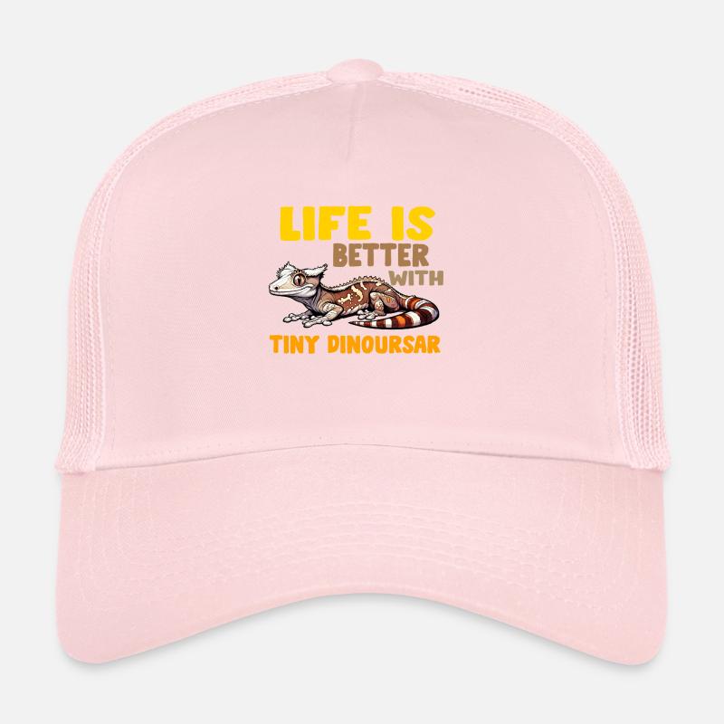 Crested Gecko Men Women Lizard Eyelash Gecko Trucker Cap