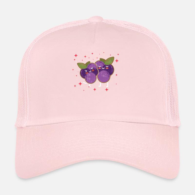 Blackcurrant Couple Hugging Blackcurrant Lovers Trucker Cap