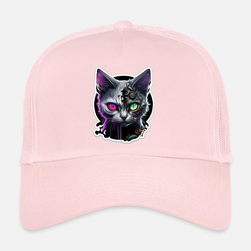 Tête de Zombie Cat Casquette trucker 