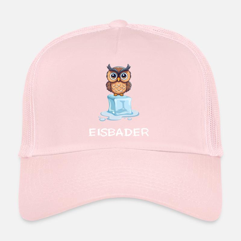 Eisbader Winterschwimmen Eule Winterbaden Trucker Cap