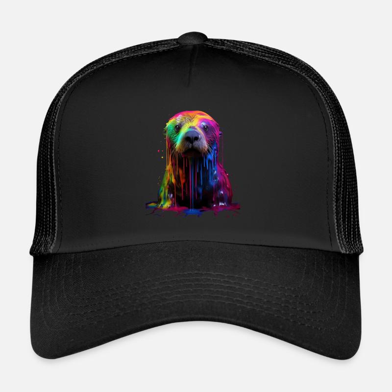 Rainbow Sea Otter Trucker Cap