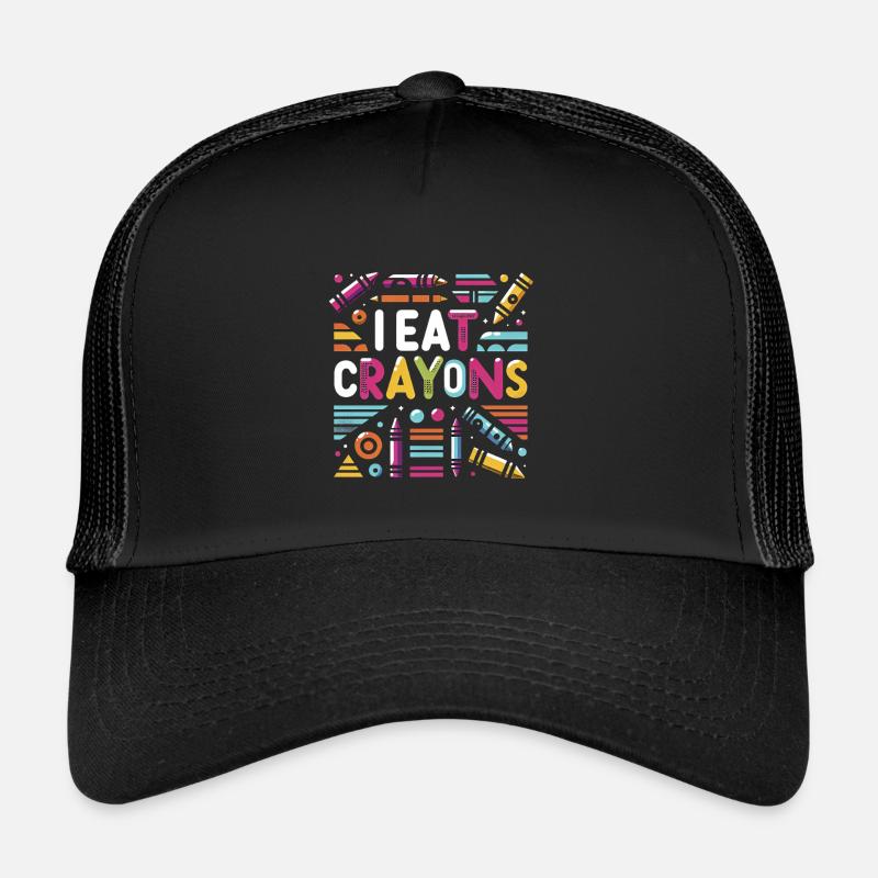 I Eat Crayons 9 Trucker Cap