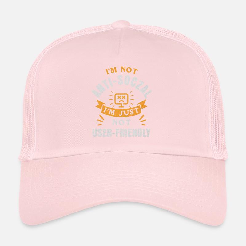 Not Anti-Social, Just Code-Friendly Trucker Cap