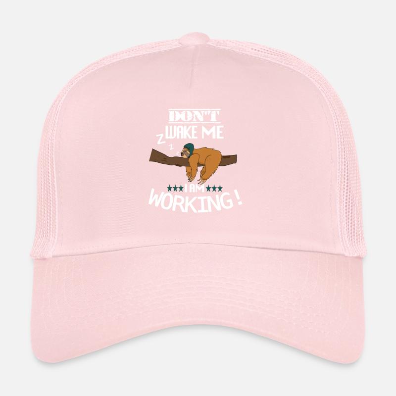 Don't wake me I am working Sloth Trucker Cap