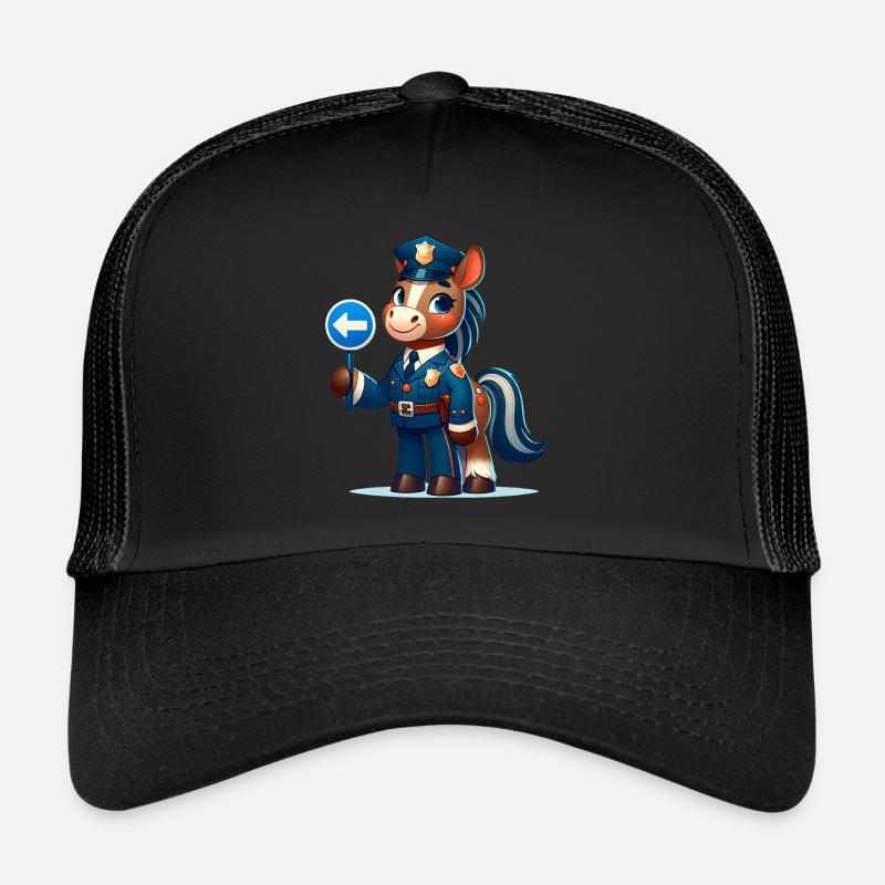Officier de police à cheval mignon Casquette trucker 