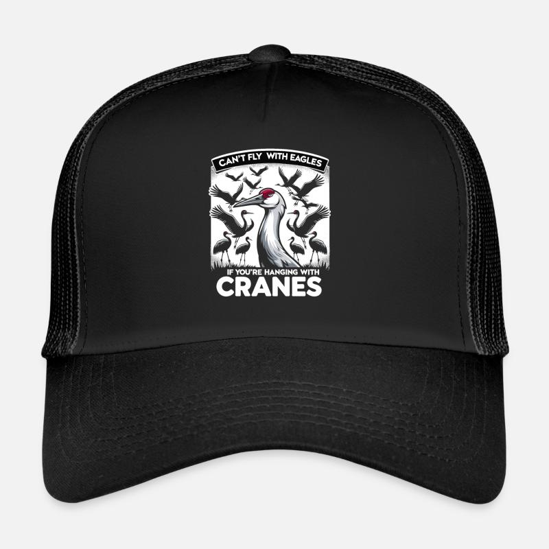 Amateurs de grues du Canada Observation des oiseaux Casquette trucker 