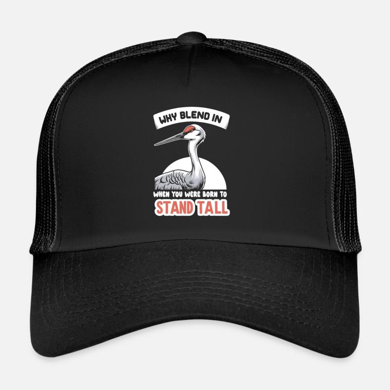 Amateurs de grues du Canada Observation des oiseaux Casquette trucker 