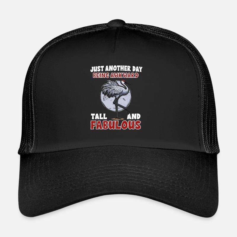 Amateurs de grues du Canada Observation des oiseaux Casquette trucker 