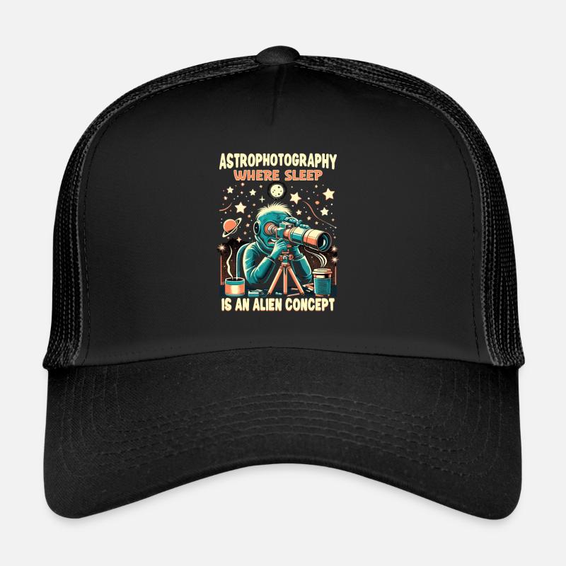 Astrophotographie Astronomie Caméra spatiale Casquette trucker 