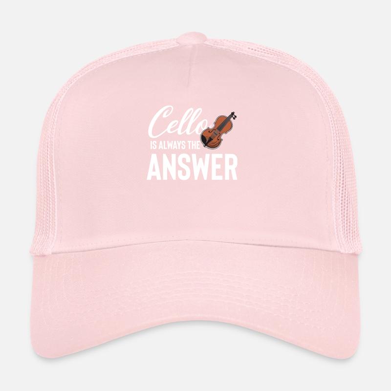 Le violoncelle est toujours la réponse Violoncelliste musical Casquette trucker 
