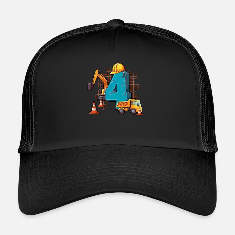 4e anniversaire de la construction de machines Casquette trucker 