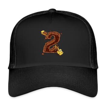 Construction Machinery 2nd Birthday - Trucker Cap - black/black - Front
