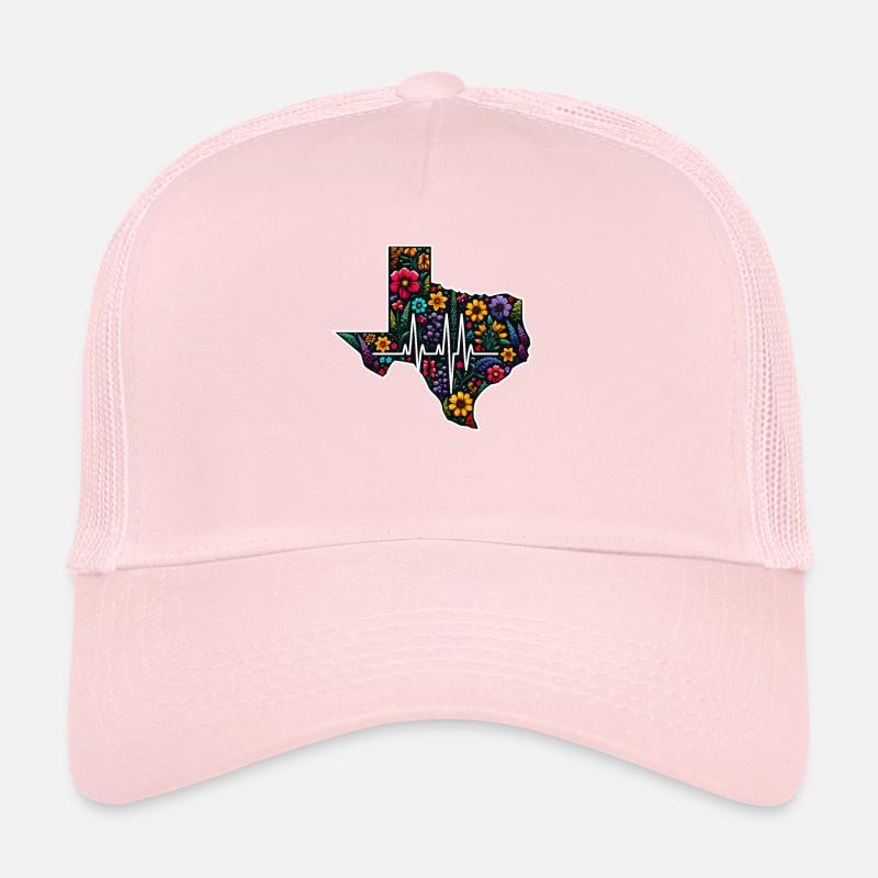 Texas Wildblumen Saison Felder Blumen Texas Trucker Cap