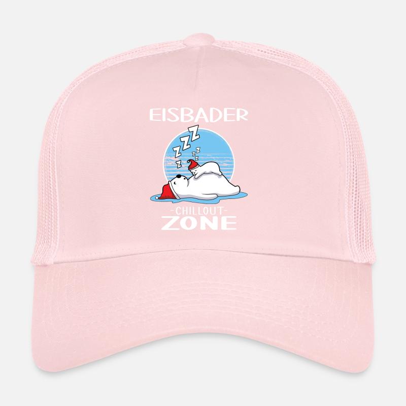 Bains de glace Zone de bain de glace Bains d’hiver Casquette trucker 