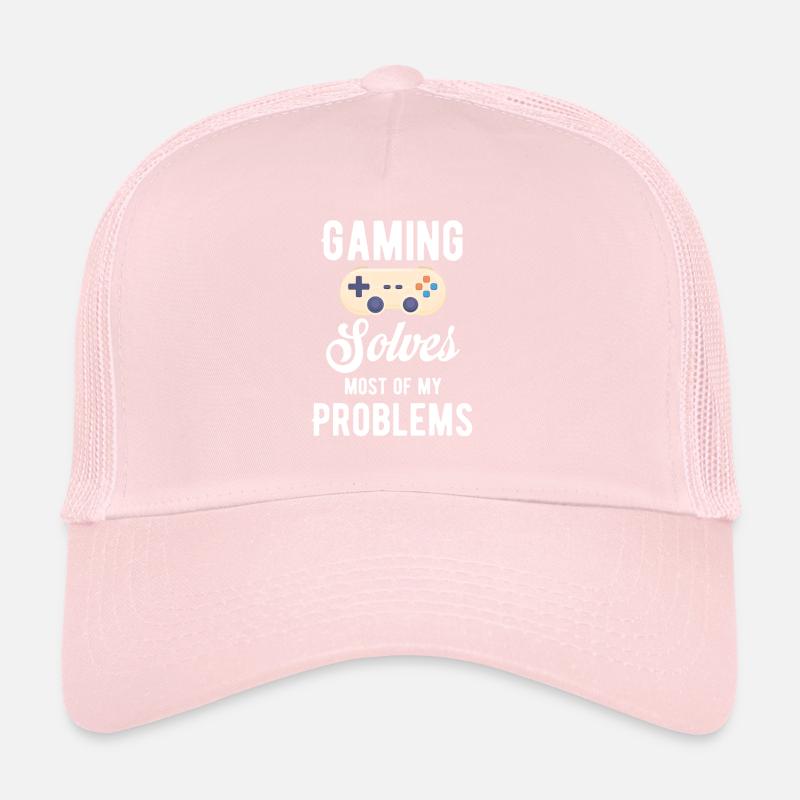 Gaming solves most of my problems. Jollier Trucker Cap