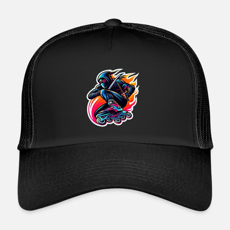 Rollerblade Ninja 10 - Casquette trucker  - noir/noir