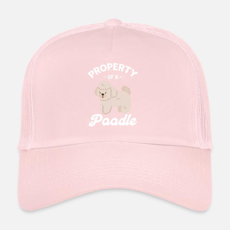 Propriété d’un chiot amateur de caniche caniche Casquette trucker 