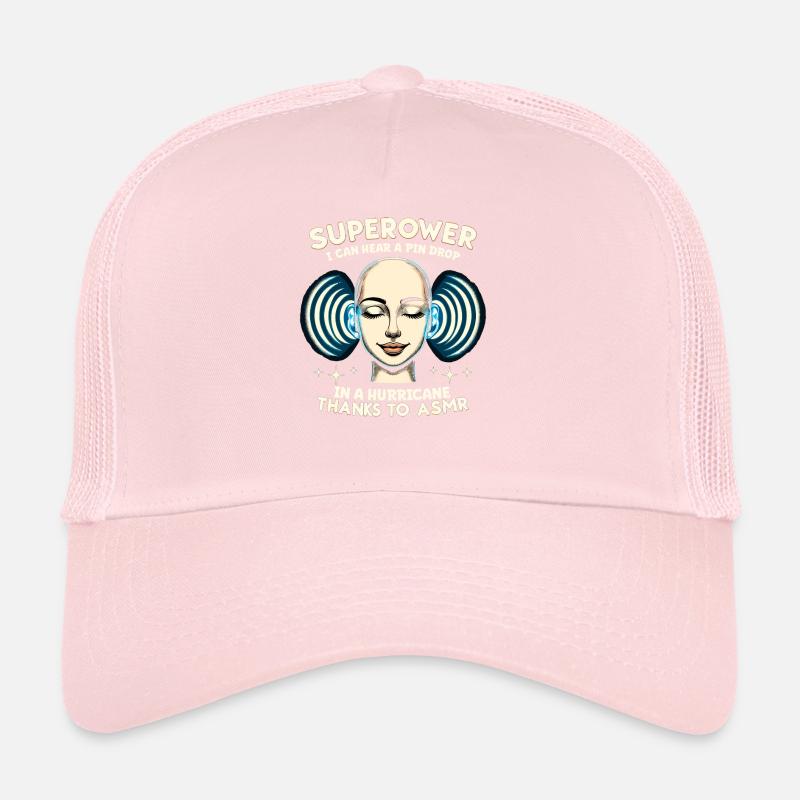Asmr Whispering Asmr Enthusiast Mindfulness Trucker Cap