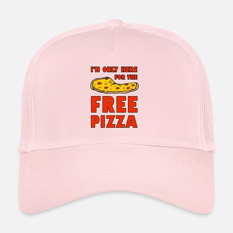 Je ne suis là que pour la pizza gratuite 2 Casquette trucker 