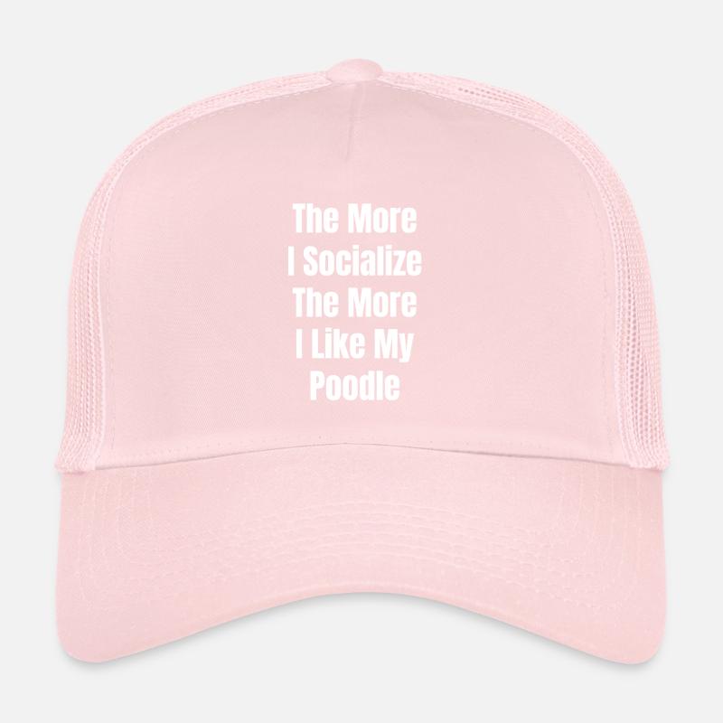 Plus je socialise, plus j’aime Casquette trucker 