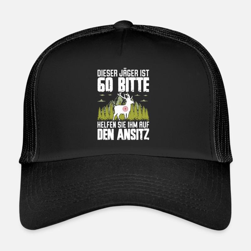 60. Jäger Geburtstag Ansitz Geschenk Trucker Cap