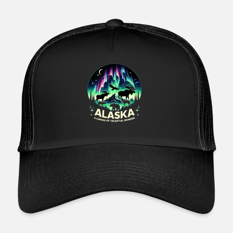 Aurora Aurora Tracker Alaska Wilderness Casquette trucker 