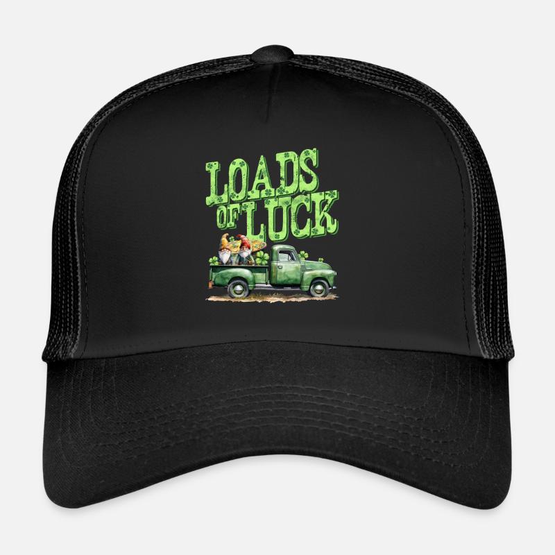 Camion de la Saint-Patrick plein de chance Casquette trucker 
